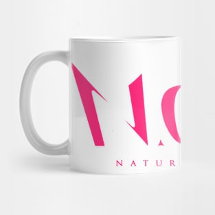 N.O.M Logo white Mug